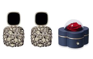 Серьги женские JAY, Stud Earrings Four-Leaf Clover Gift Box