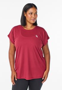 Футболка Zizzi Basic T-shirt, Tibetan Red/Red