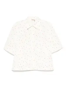 Рубашка с принтом сердца Stella Nova, белый