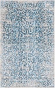 Ковер SAFAVIEH, 61 x 153 см, Persian Collection, Blue & Ivory, дистресс-дизайн, не линяет и прост в уходе, идеален для помещений с высокой проходимостью: прихожая, гостиная, спальня (VTP484M)