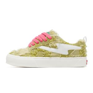 Низкие кроссовки для скейтбординга унисекс TINMUU, Sea Wave Blue Rose Red Shoelace