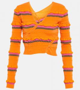 Кардиган Le Cardigan Tordu укороченный Jacquemus, Orange