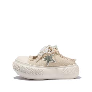 SELAIYA Женские противоскользящие тапочки с закрытым носком и резиновой подошвой бежево-желтые, цвет Beige Yellow