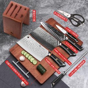 Mad Shark Набор кухонных ножей из дамасской стали, 7 предметов + разделочная доска