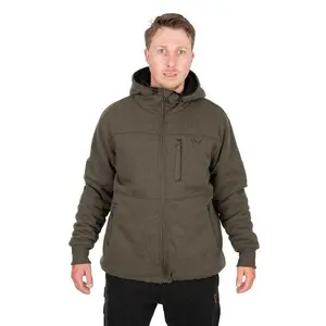 Толстовка Fox International Collection Sherpa full zip, зеленый