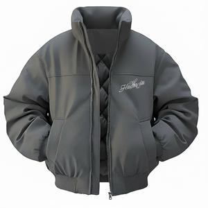 Куртка Unisex Stand Collar Thickened HUANQIU, серый