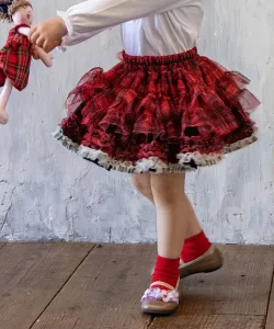 Юбка «Принцесса в пачке» M/90-110 см L/110-130 см Panpantutu, цвет Tartan Check