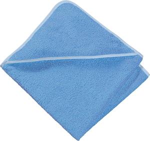 Банное полотенце с капюшоном Erwin Müller 9734, светло-голубой - 100 х 100 см