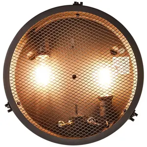 Потолочный светильник Zois E27 1 шт. Потолочная лампа 34 см, черный корунд Brilliant, Schwarz korund