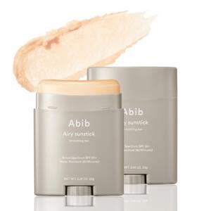 Airy Sunstick Smoothing Bar SPF50 Нелипкая матовая защита от солнца для лица и тела Abib