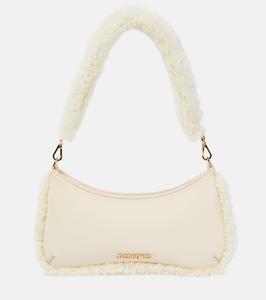 Кожаная сумка через плечо le bisou doux Jacquemus, бежевый