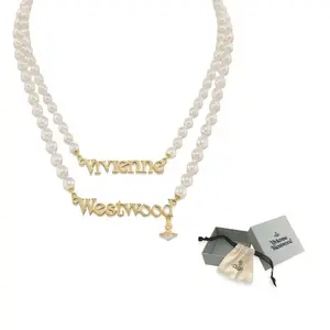 Двойное ожерелье Pearl Vivienne Westwood