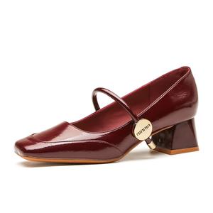 Dunnu Мэри Джейн туфли женские бордовые, цвет Burgundy