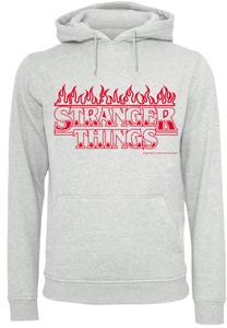 Пуловер F4NT4STIC Hoodie Stranger Things Flames Netflix TV Series, цвет grau meliert