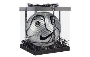 Nike Размер 5 футбольный мяч PU машинной строчки унисекс silver