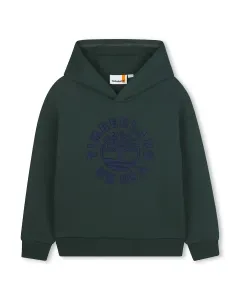 Детский зеленый свитер с длинным рукавом Timberland