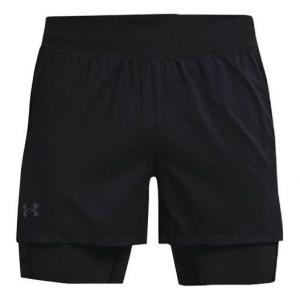 Шорты rush 2-in-1 running shorts 'black' Under Armour, черный
