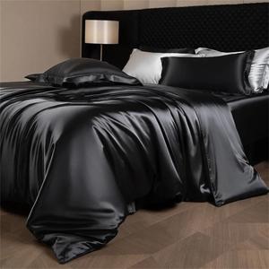 Generic Комплект постельного белья из шелковой смеси однотонный