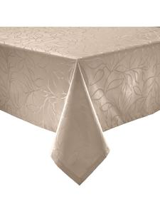Erwin Müller Жаккардовая скатерть Terrassa из смесовой хлопковой ткани для использования на открытом воздухе, цвет капучино