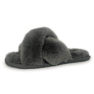 Женские тапочки Brighton из австралийской овчины и шерсти Aus Wooli, серый