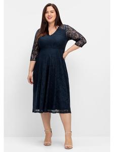 Платье sheego, темно-синий
