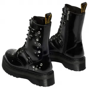 Dr.Martens Ботинки Jadonseries HI Leather Combat высотой 5 см Unisex Black