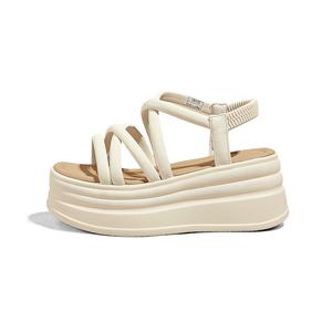 Женские сандалии на одной застежке A poinsettia princess, бежевый