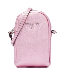 Кожаная сумка через плечо Patrizia Pepe, розовый