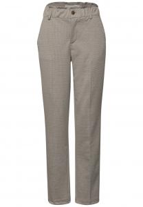 Зауженные плиссированные брюки STREET ONE, светло-коричневый