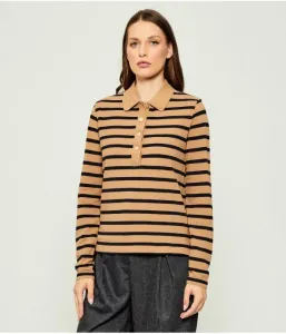 Бретонская рубашка поло regular fit Gant, коричневый