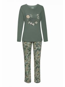 LASCANA Зеленая пижама с узором