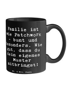 Кружка для усыновленного ребенка, пэчворк, семейная, с надписью черным цветом Mr. & Mrs. Panda