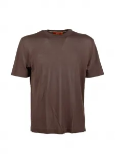 Футболка с круглым вырезом и короткими рукавами Cruna, коричневый