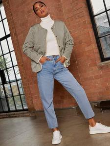 Двусторонняя стеганая куртка Chi Chi London, хаки