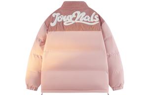 Пуховик женский с воротником стойкой утепленный стеганый WARRIOR, розовый