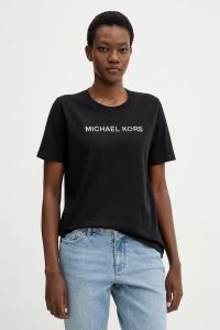 Хлопковая футболка MICHAEL Michael Kors, черный