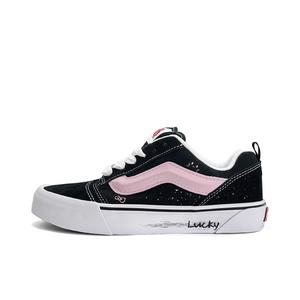 Vans Кроссовки для скейтбординга Knu Skool Meowth Dot Abrasion Resistant низкие унисекс Black Pink