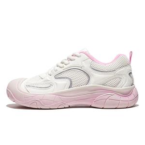 Женские дышащие устойчивые к истиранию повседневные низкие кеды Beige Pink Feiyue