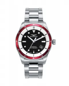 Мужские часы Vitesse стальной корпус и браслет Sandoz, серебряный