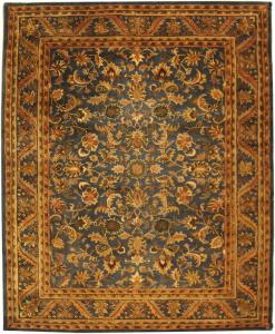 SAFAVIEH Antiquity Collection ковер 336 x 488 см ручной работы Blue/Gold AT52C традиционный восточный премиум шерстяной