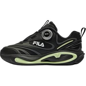 FILA KIDS Детские кроссовки с низким верхом, устойчивые к скольжению и износу, цвет: черный/серый