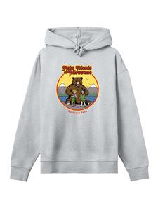 Толстовка F4NT4STIC US National Parks Make Friends At Yellowstone, Grey