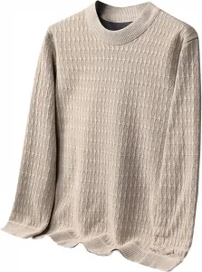 Мужская футболка с длинным рукавом и круглым вырезом