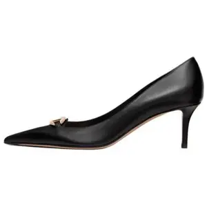 Valentino Туфли Vlogo Slim Heel на высоком каблуке 6 см, женские, черные