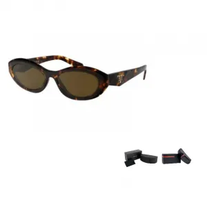 PRADA Ацетатные солнцезащитные очки кошачий глаз в черепаховом цвете для женщин, Tortoiseshell