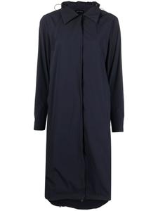 Johanna Parv тренч с капюшоном, синий