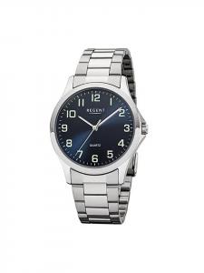 Аналоговые серебристые наручные часы, средний размер (примерно 39 мм), металлический браслет Regent