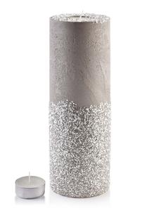 Подсвечник Mondex светло-серый высота: 36 см
