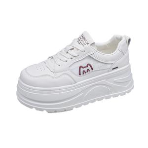 King Jinmai Скользоустойчивые амортизирующие износостойкие легкие дышащие лоу-топ скейтборд-кроссовки женские бело-красные, цвет White Red