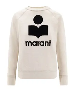 Бежевый пуловер с ребристыми манжетами Marant Ãtoile, бежевый